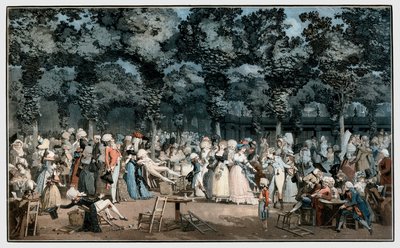 Die öffentliche Promenade (La Promenade Publique) von Philibert Louis Debucourt